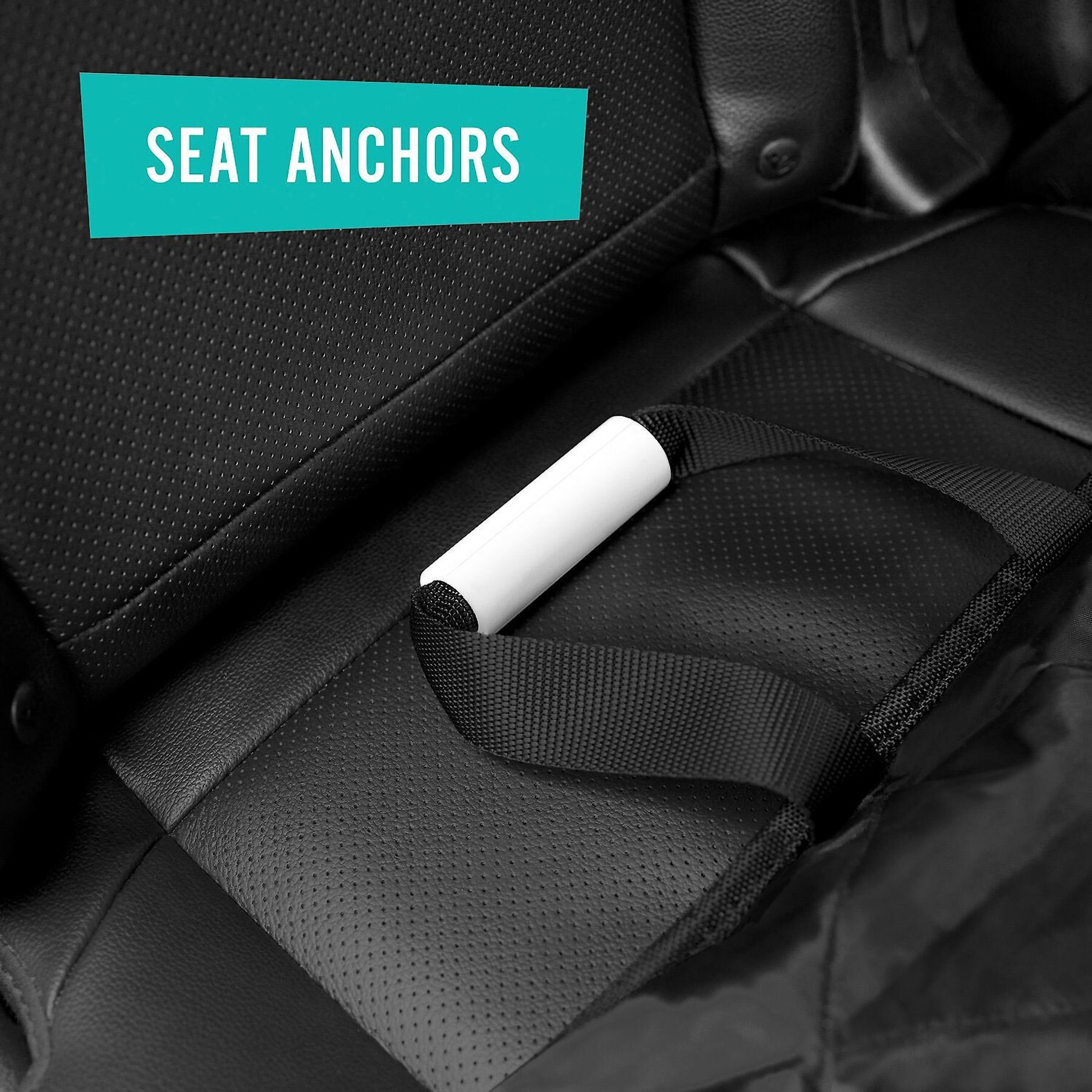 Frisco Adjustable Dog Seatbelt Tether & Frisco Quilted Water Resistant Hammock Car Seat Cover