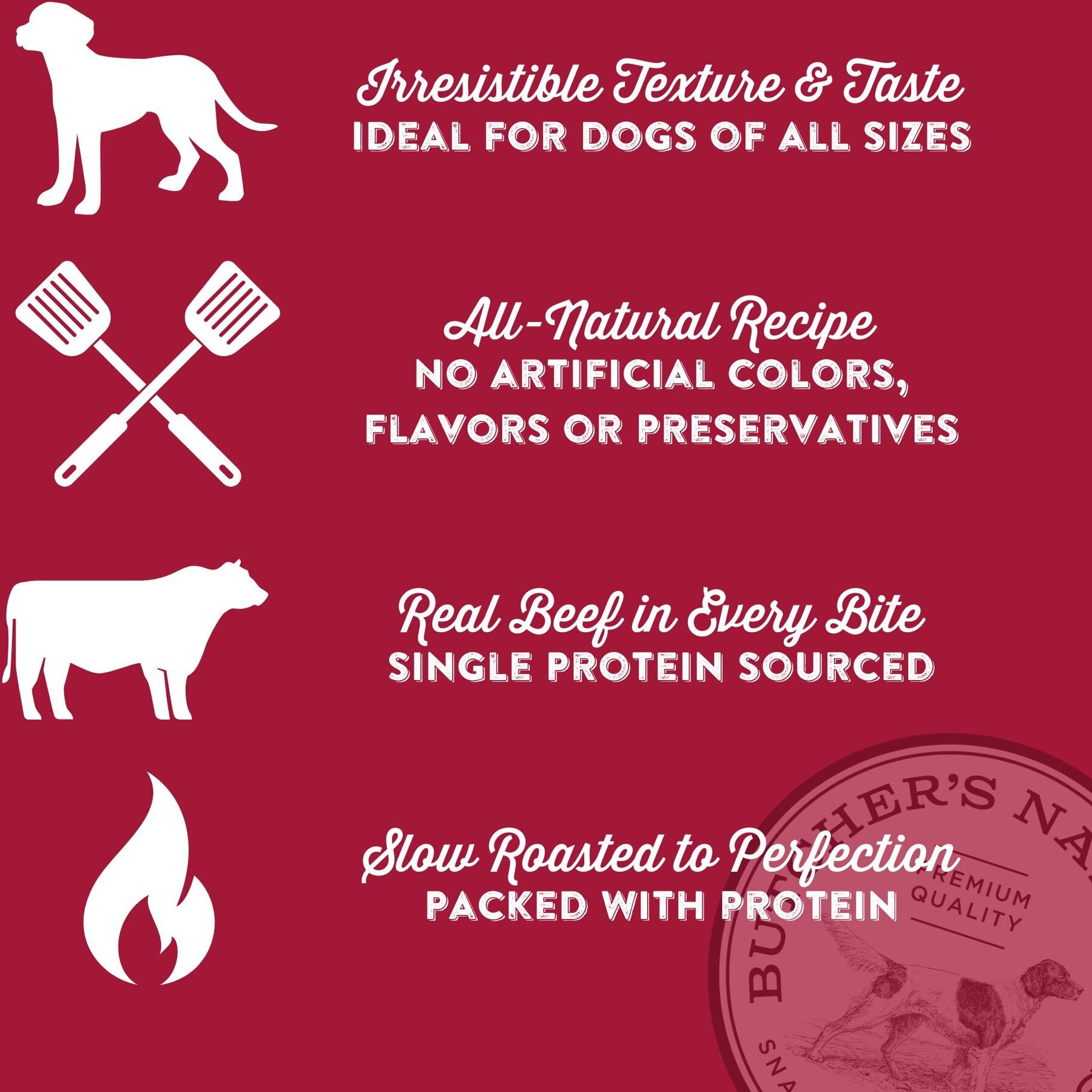 Butcher's Naturals Slow Roasted Beef Pearls Soft & Chewy Dog Treats, 10-oz bag