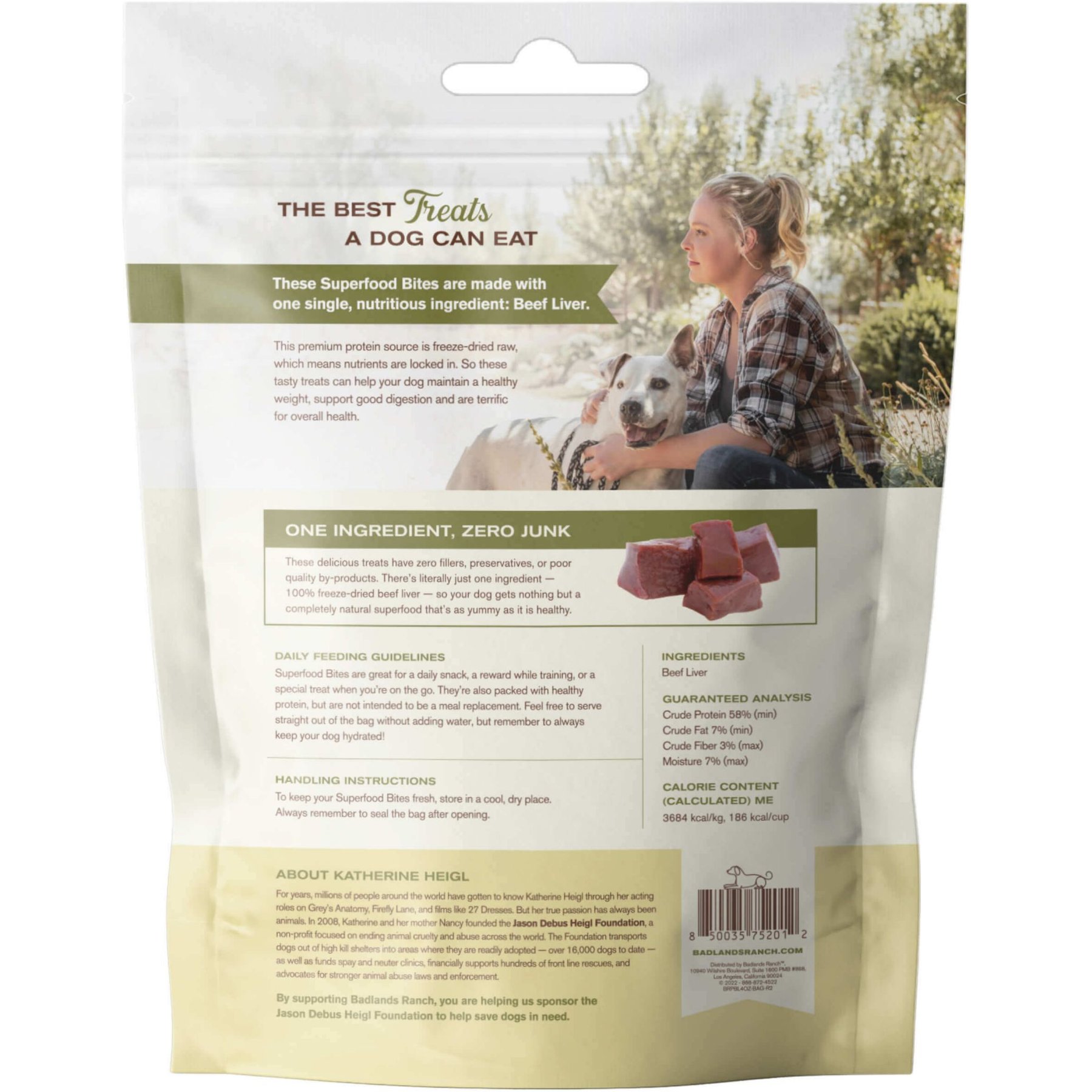 Badlands Ranch Beef Liver Grain-Free Freeze-Dried Raw Dog Treats