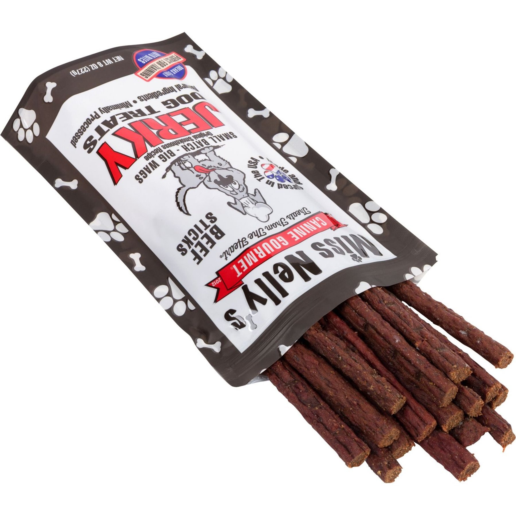 Miss Nelly's Canine Gourmet Beef Sticks Jerky Dog Treats