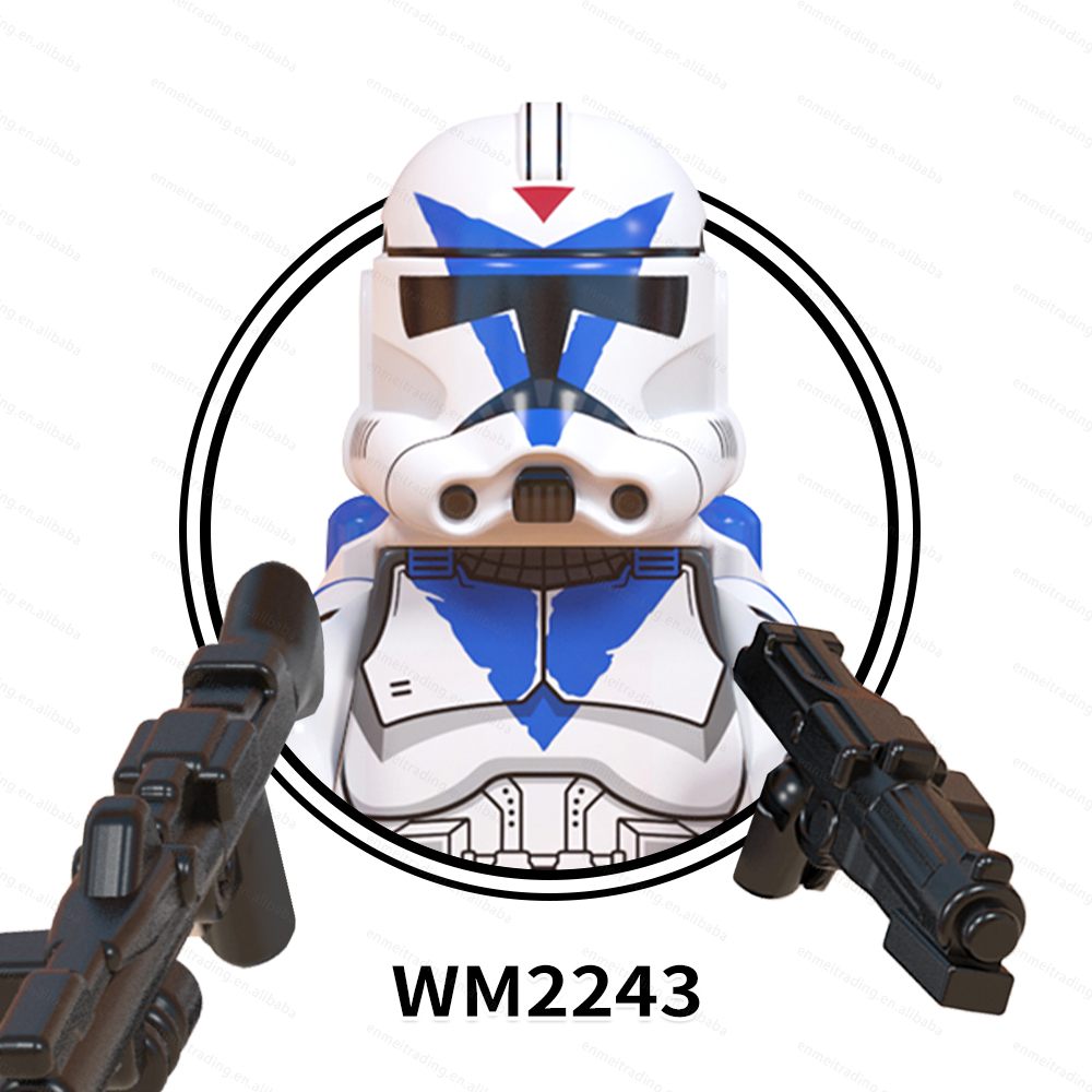8Pcs/Lot WM6126 SW The Clone Troopers Building Blocks Mini Action Figures Kids Educational Toys Set