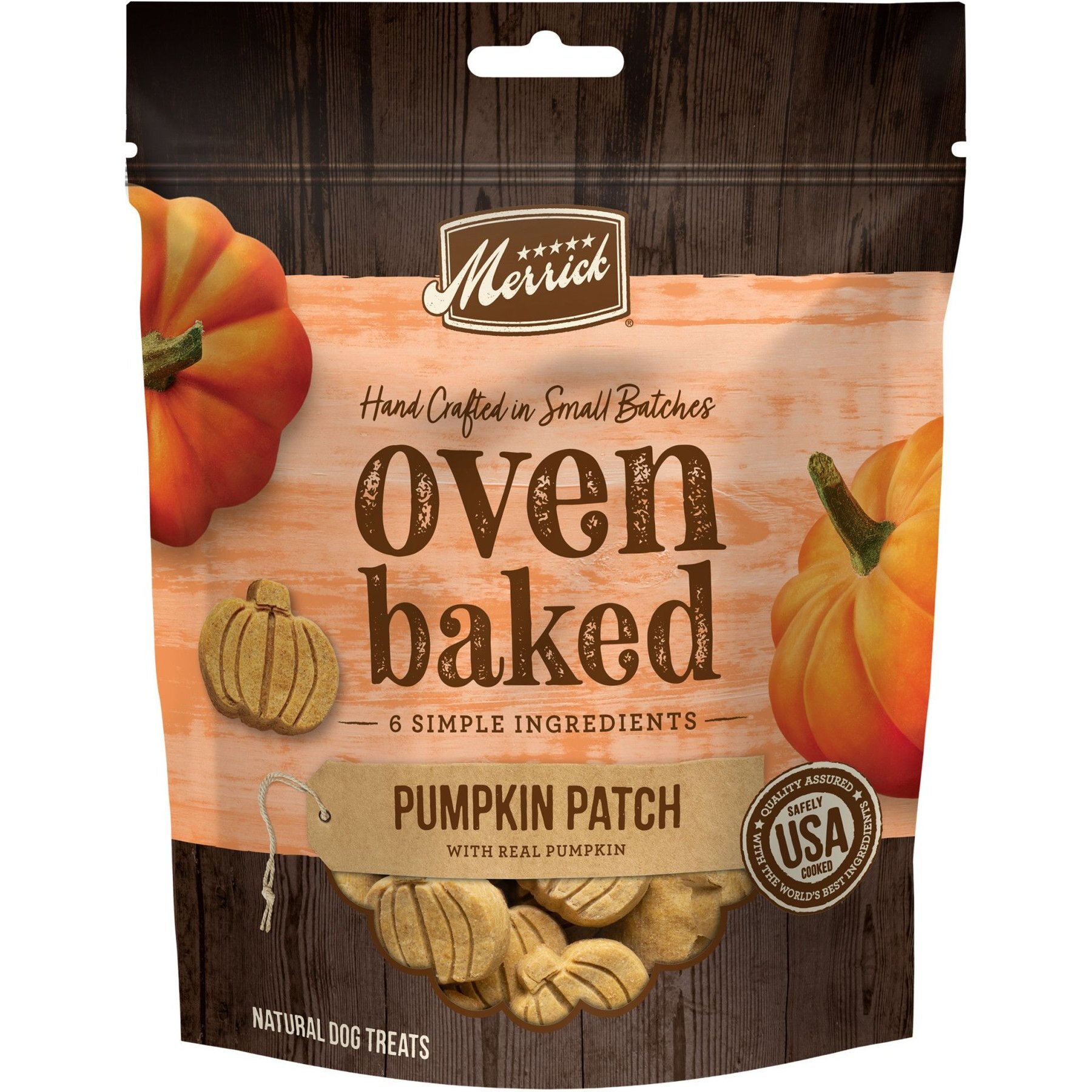 Merrick Oven Baked Pumpkin Patch with Real Pumpkin Dog Treats