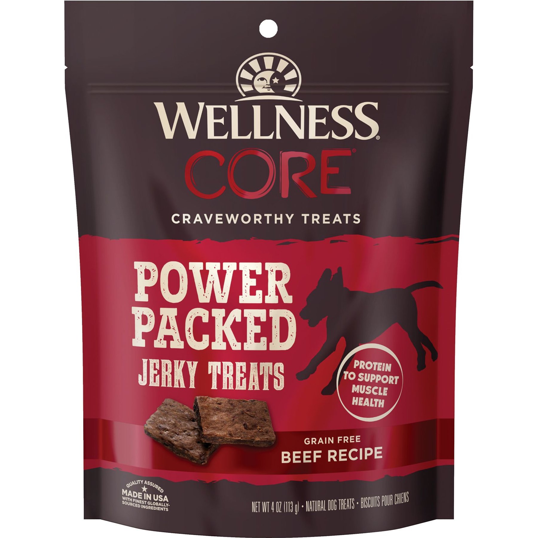 Wellness CORE Power Packed Beef Grain-Free Jerky Dog Treats