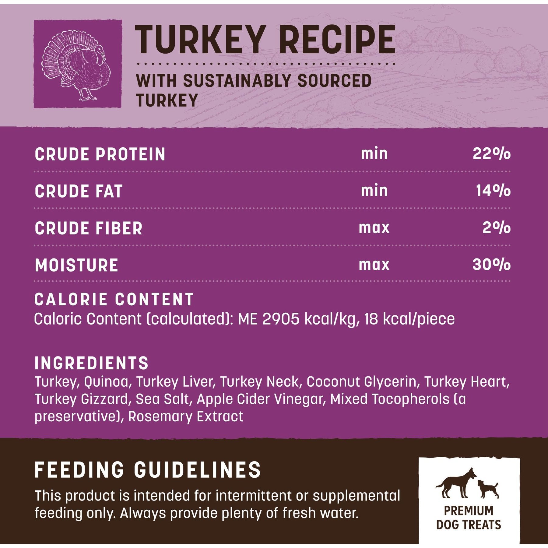 Earth Animal Wisdom Air-Dried Turkey Recipe Premium Natural Jerky Strips Dog Treats, 4-oz bag