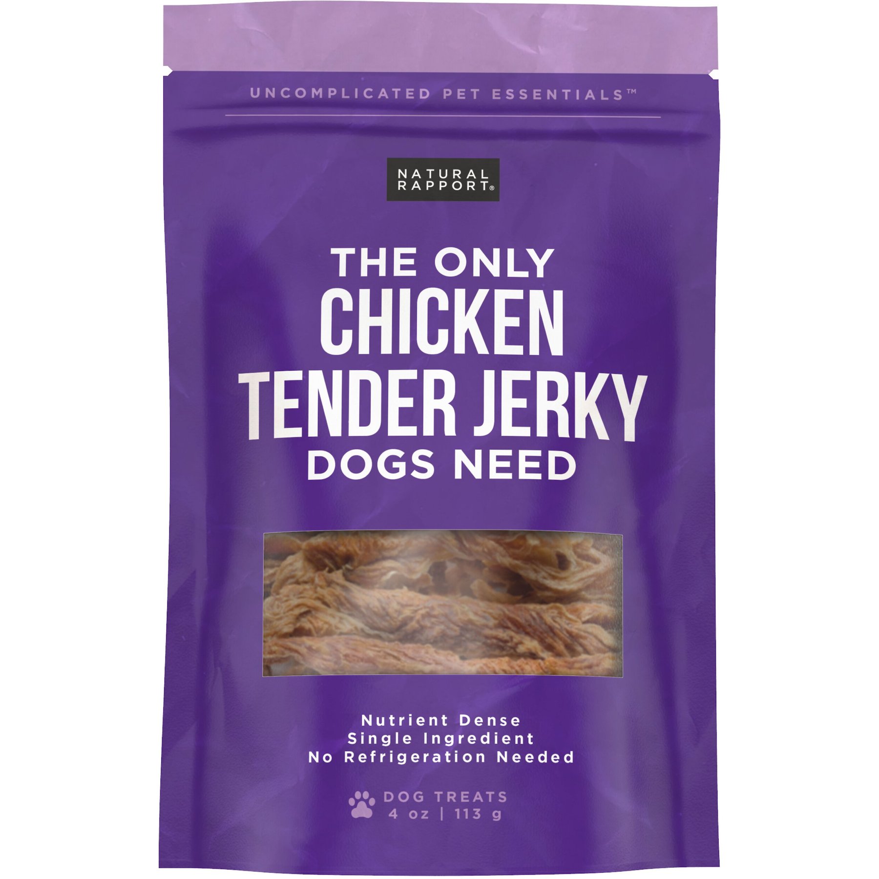 Natural Rapport The Only Chicken Tender Jerky Dog Treats