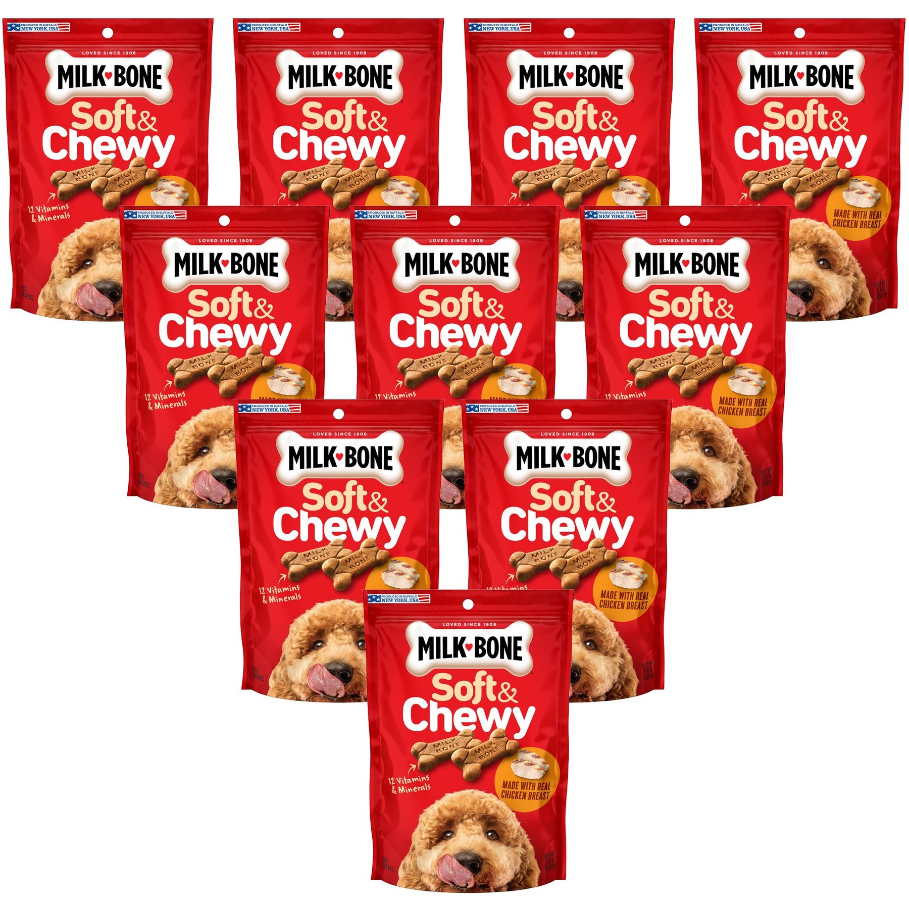 Milk-Bone Soft & Chewy Chicken Recipe Dog Treats
