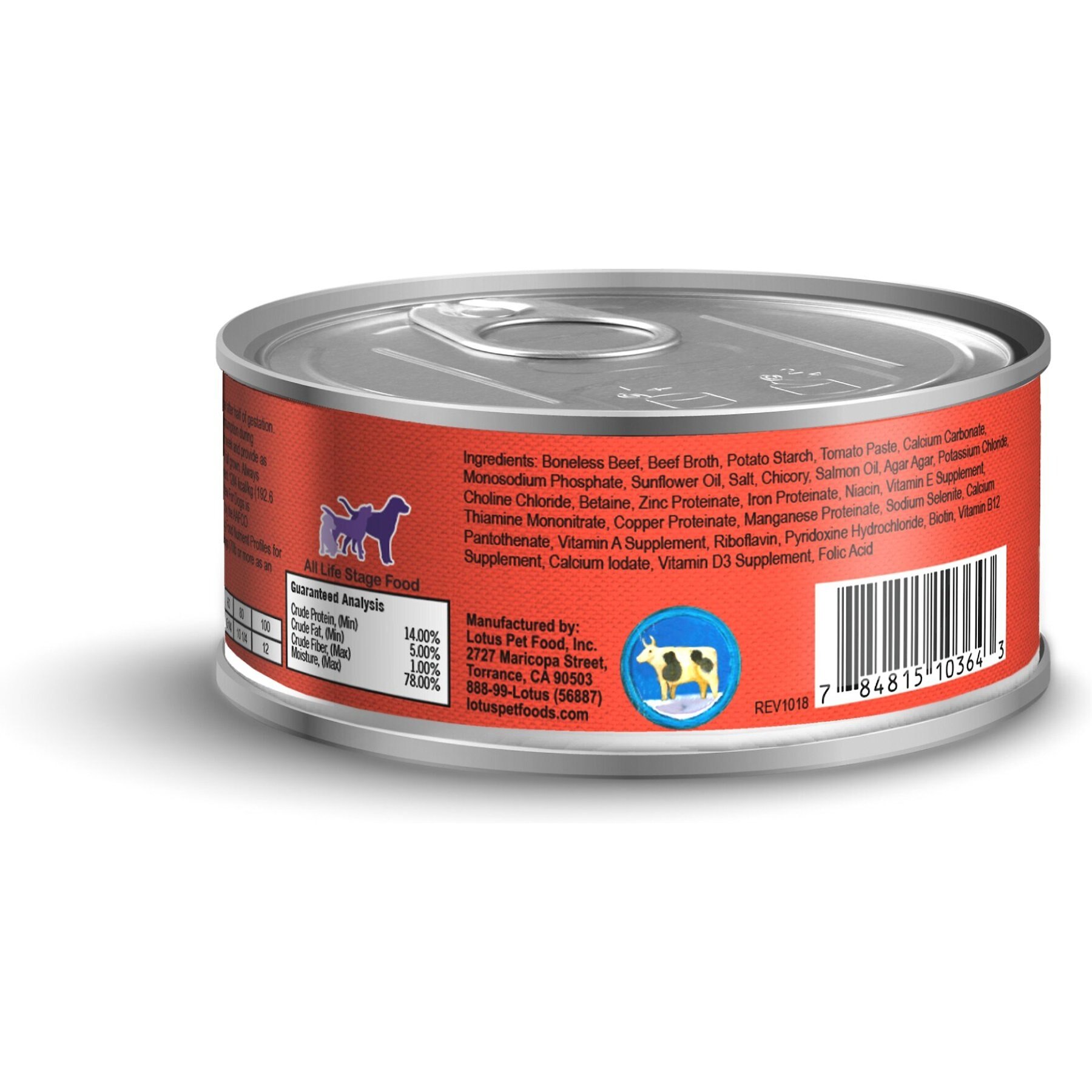 Lotus Just Juicy Beef Shank Stew Grain-Free Canned Dog Food