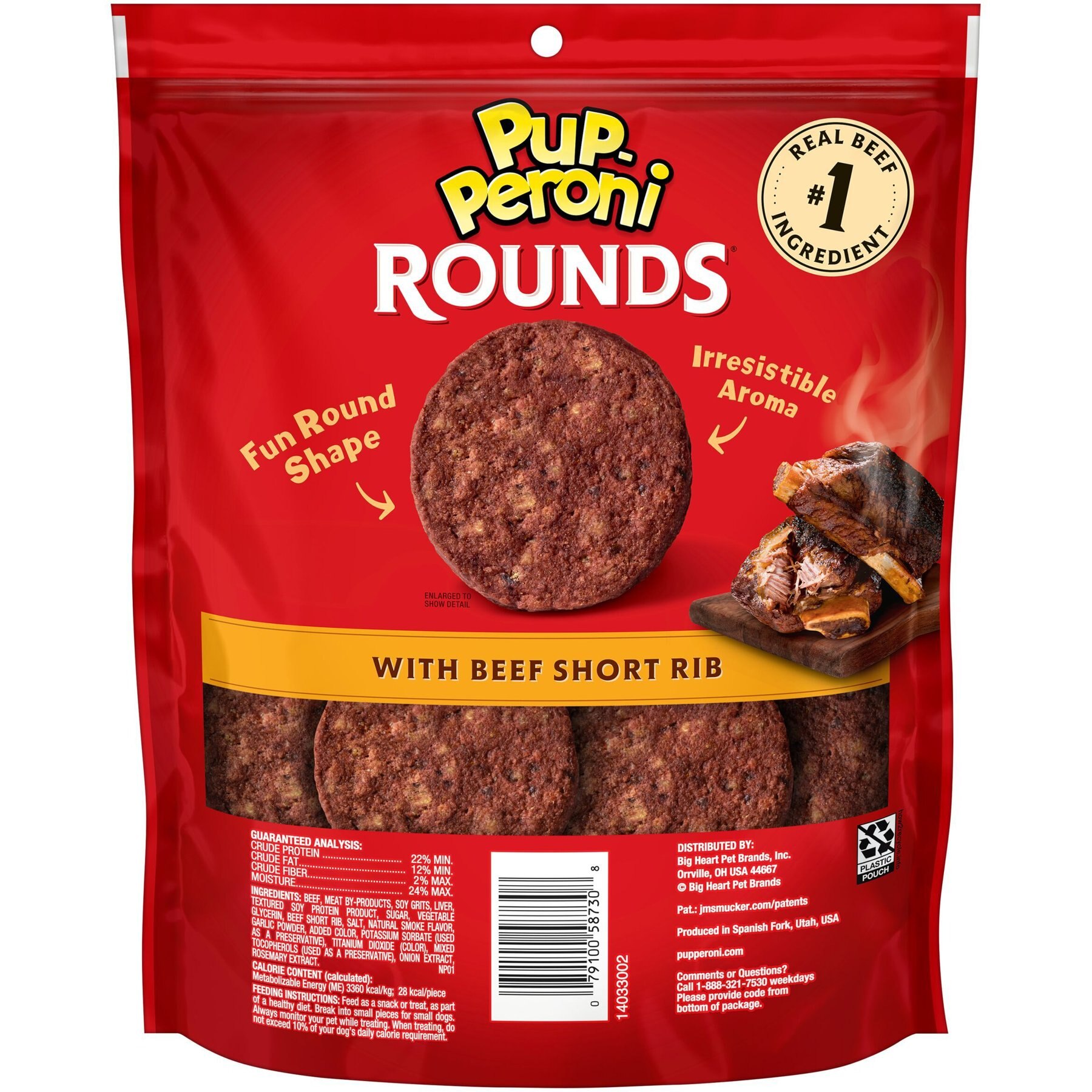 Pup-Peroni Rounds Beef Short Rib Dog Treats