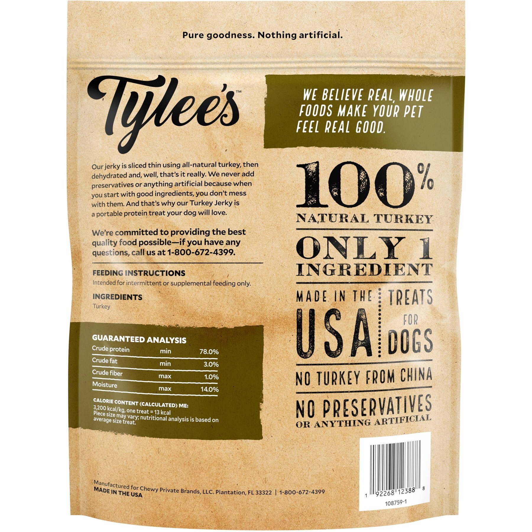 Tylee's Turkey Jerky Dog Treats