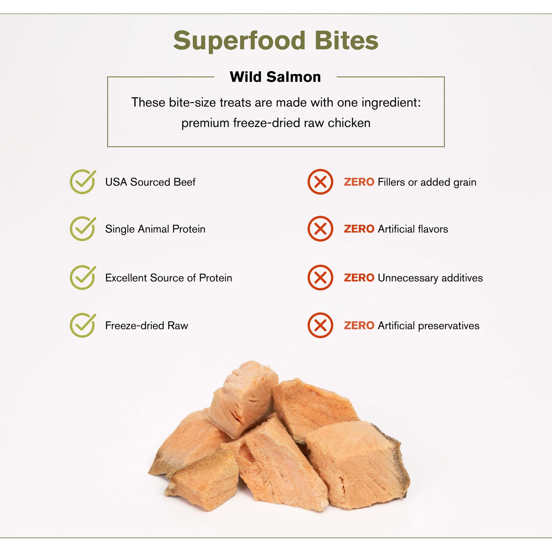 Badlands Ranch Salmon Grain-Free Freeze-Dried Raw Dog Treats