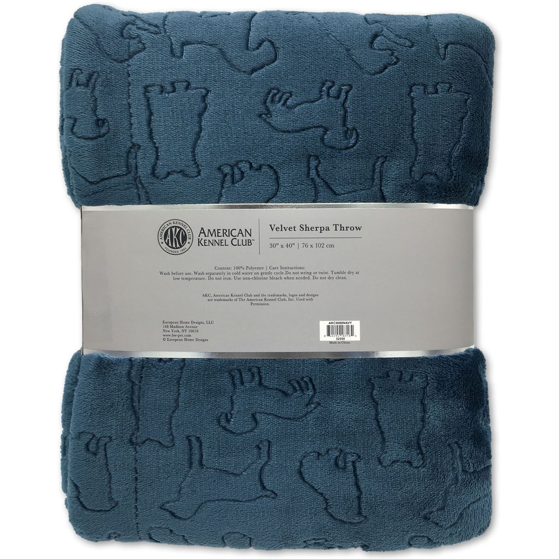 American Kennel Club AKC Embossed Dog & Cat Blanket