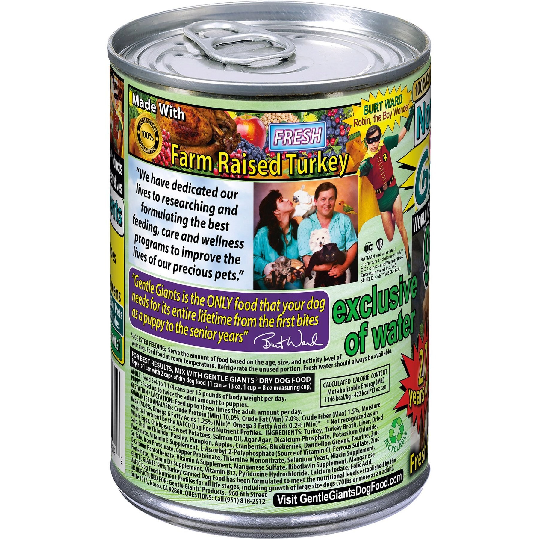 Gentle Giants Non-GMO Puppy Grain-Free Turkey Wet Dog Food