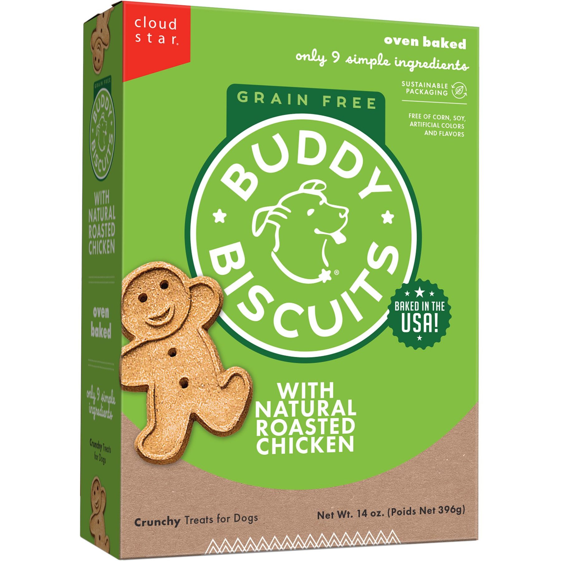 Buddy Biscuits Grain-Free Oven Baked with Rotisserie Chicken Dog Treats