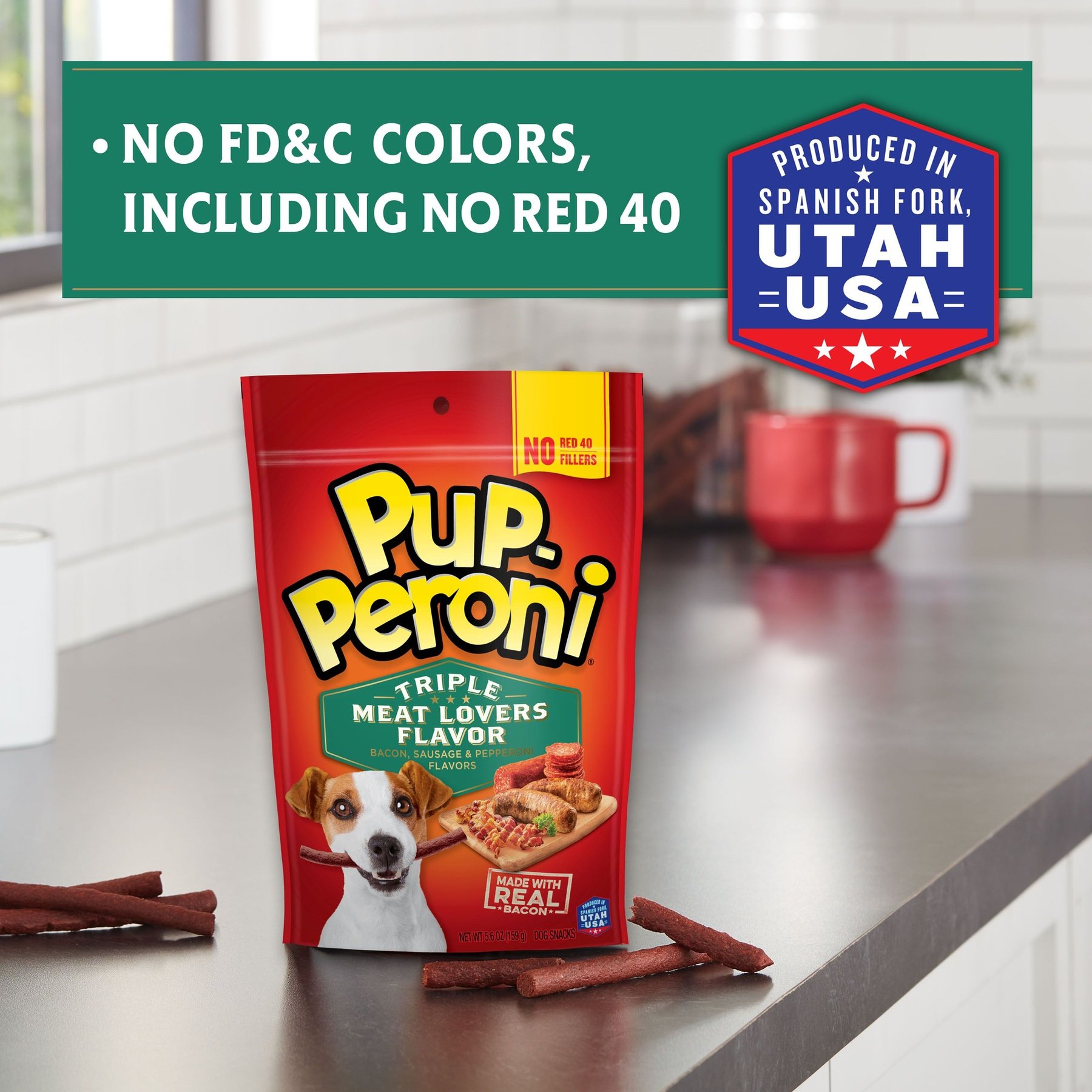 Pup-Peroni Triple Meat Lovers Bacon, Sausage & Pepperoni Flavor Dog Treats