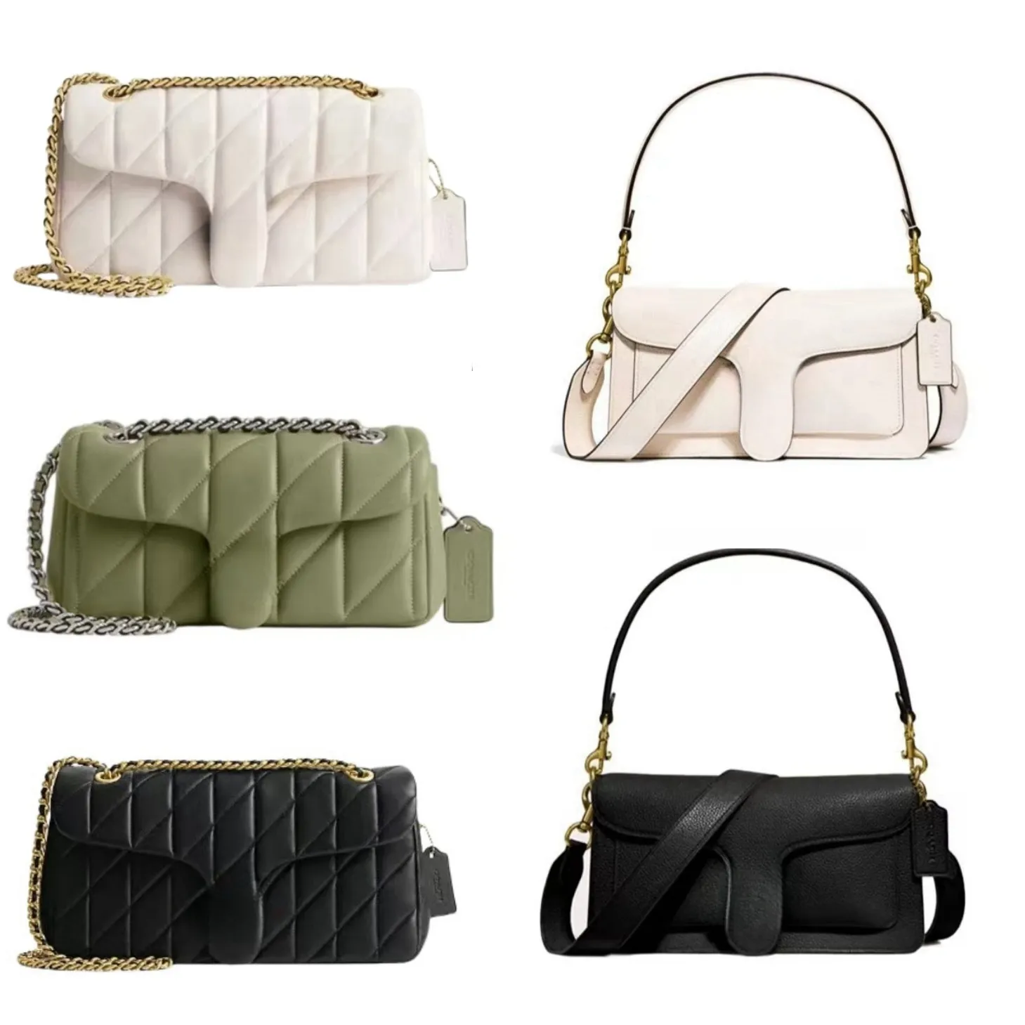 Quilted Tabby 26 20 bag Designer Bag tabby bag Thread crossbody bag Luxury Women Quality Chains Shoulder Bag casual Fashion Litchi Genuine Leather Bag clutch flap Bag