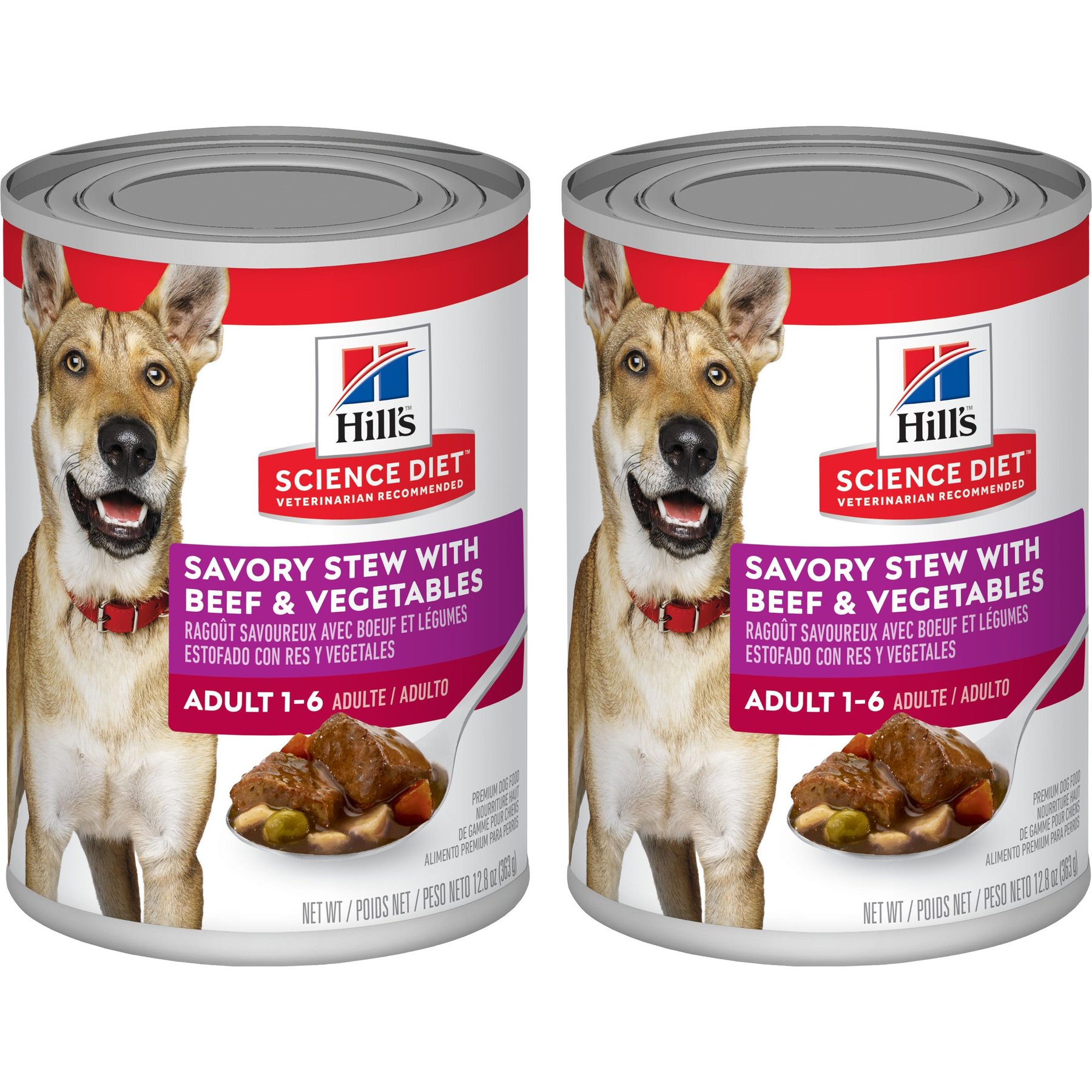 Hill's Science Diet Adult Savory Stew with Beef & Vegetables Canned Dog Food