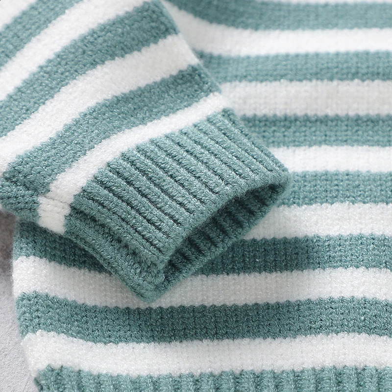 Baby clothing set knitted born girl boy long sleeved zipperpants warm autumn baby sweaterTrouthers leg 2PC set 241121