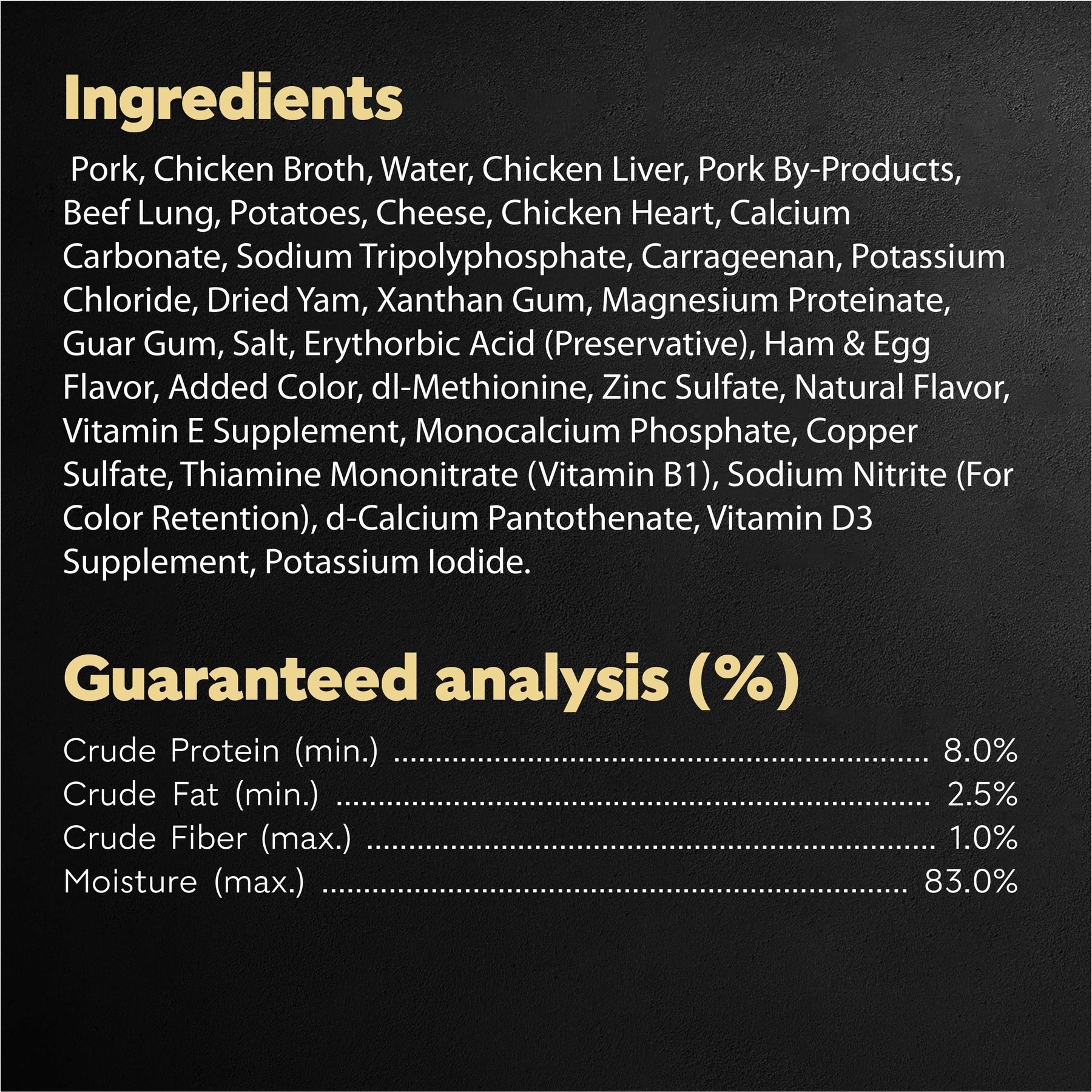 Cesar Loaf & Topper in Sauce Ham & Egg Flavor with Potato & Cheese Grain-Free Small Breed Adult Wet Dog Food