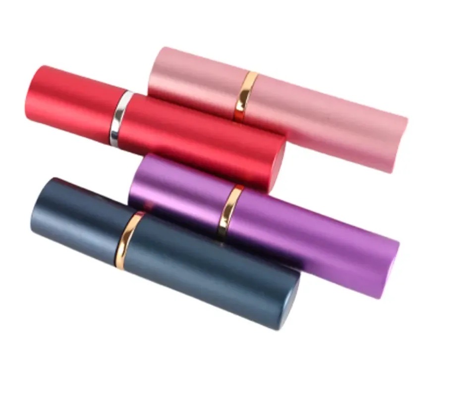 perfume bottle with gold rim 5ml Aluminium Anodized Compact Perfume Aftershave Atomiser Atomizer fragrance glass scent-bottles