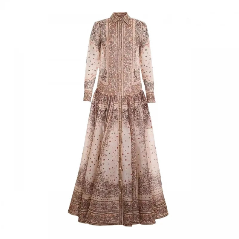 Womens French Tea Break Ethnic Style Dress Temperament Long Sleeve Elegant Socialite Clothing 240419
