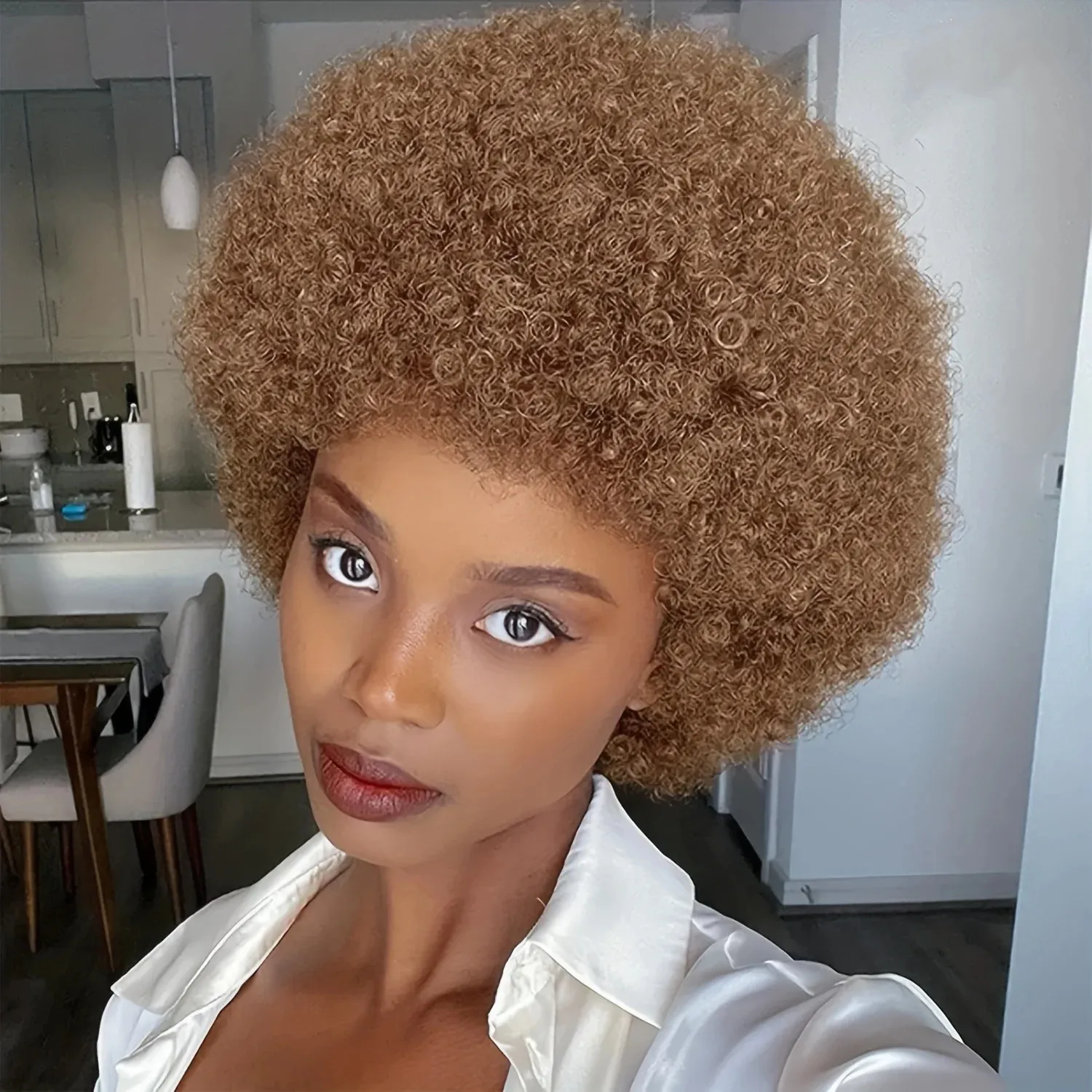 Kinky Curly None Full Lace Front Natural Glueless Black Colored urious 180Ddensity New Short Bob Human Hair Wigs For Women Deep Part Cosplay Party