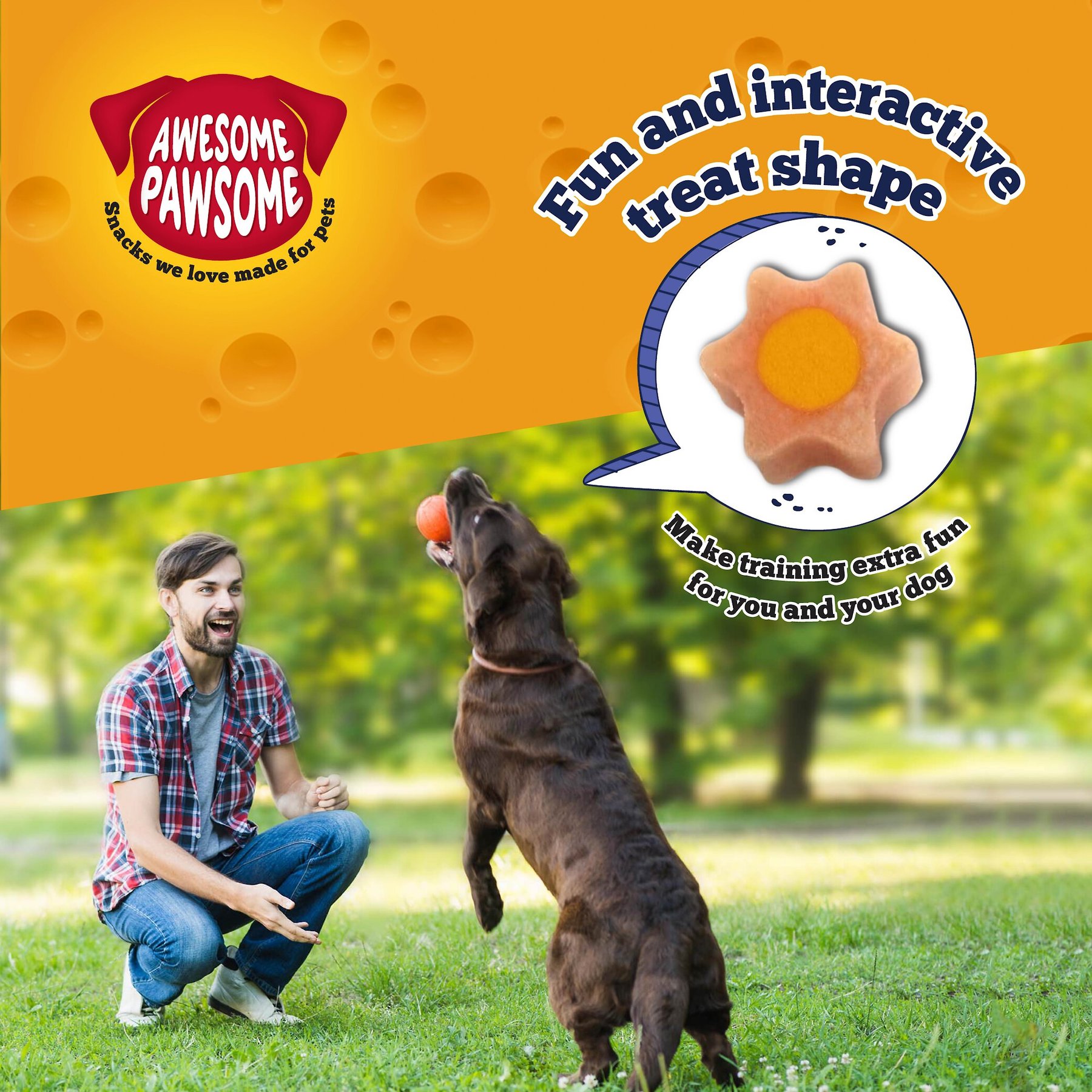 Awesome Pawsome Baconmania Dog Treats, 3-oz bag
