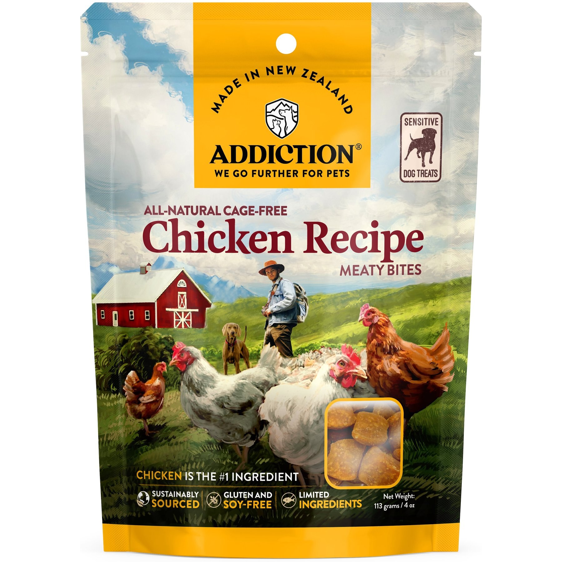 Addiction Meaty Bites Chicken Grain-Free Dog Treats