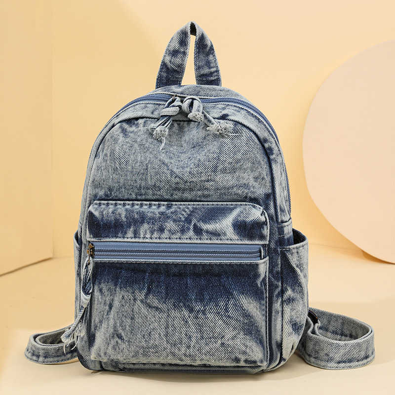 leisure backpack for female college students backpack for male students instagram trendy cool junior high school students simple and fashionable small