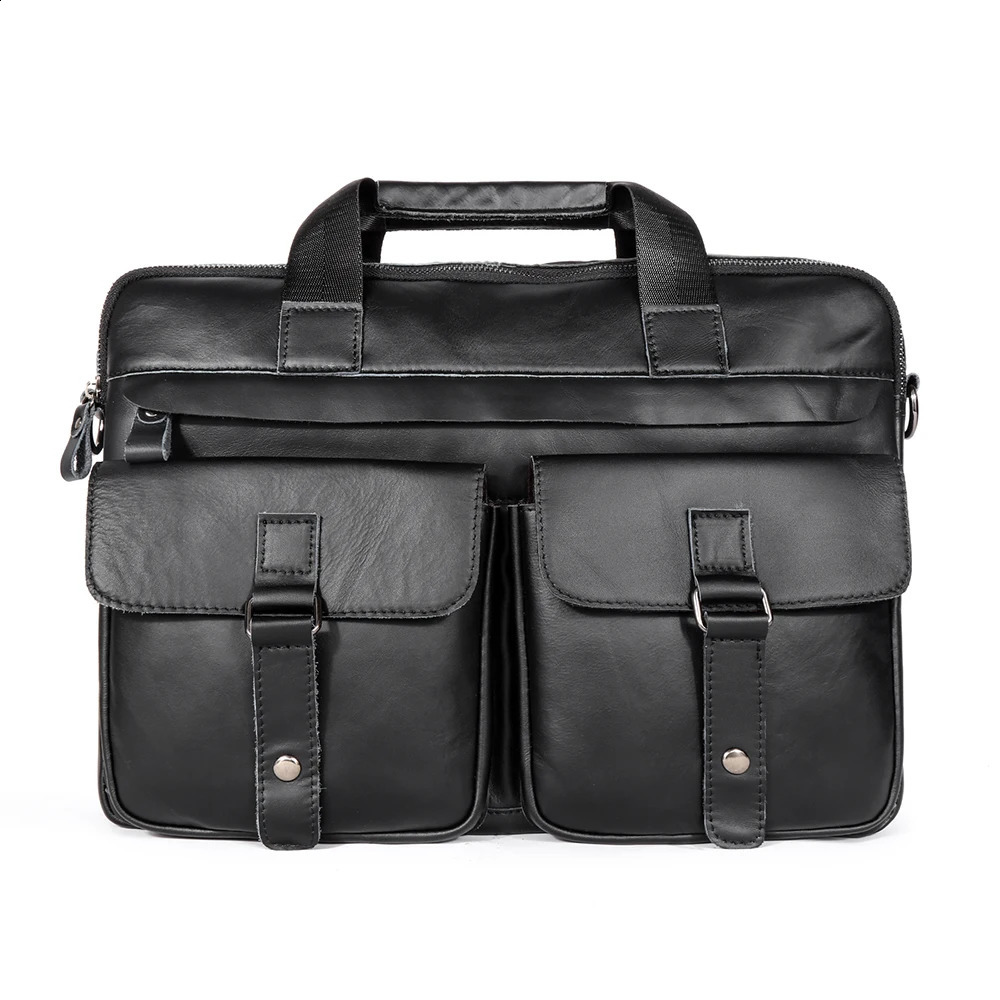 2025S New Free Shipping Designer Bag JOYIR Leather Briefcase 15.6-inch Laptop Mens Office Business Shoulder Messenger Bag Handbag