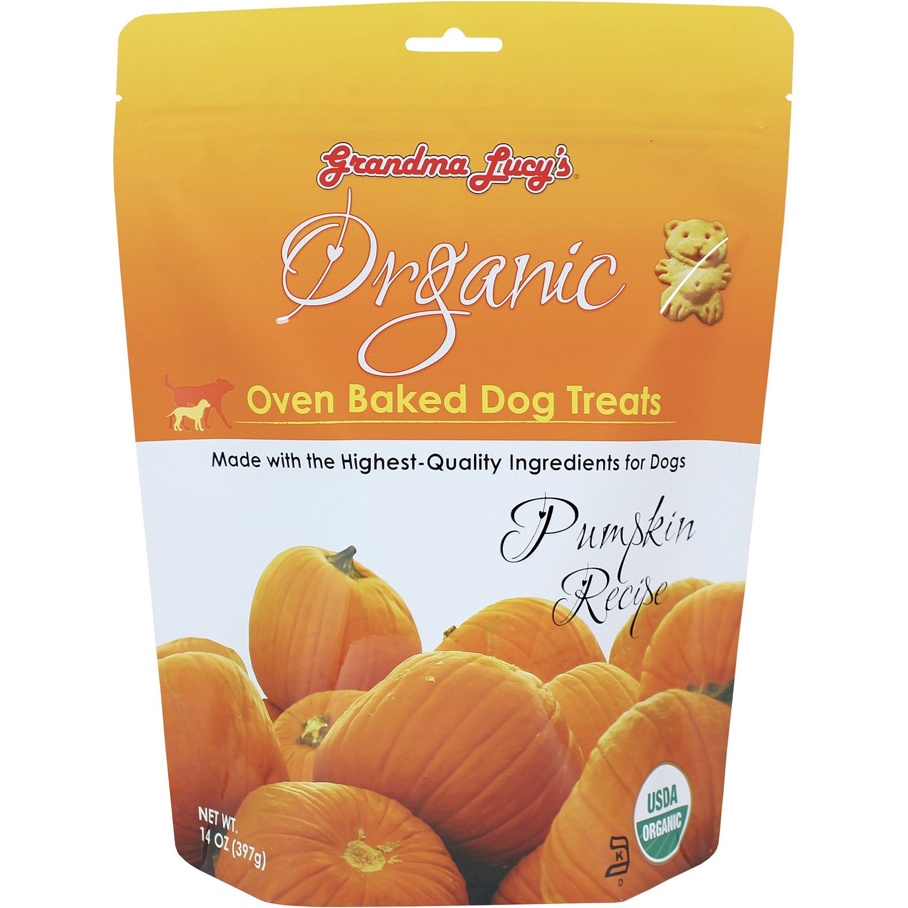 Grandma Lucy's Organic Pumpkin Oven Baked Dog Treats