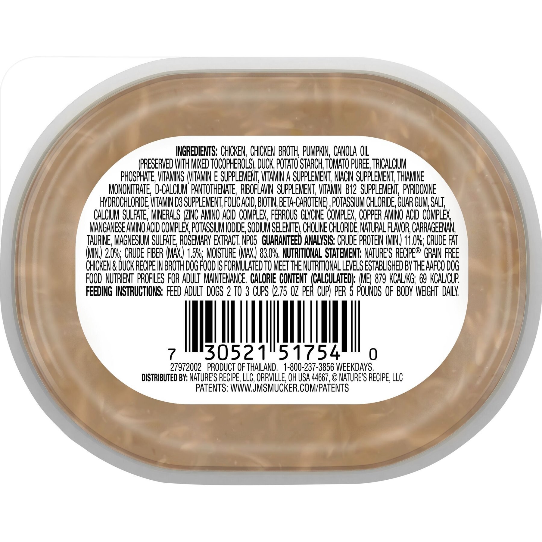 Nature's Recipe Grain-Free Chicken & Duck Recipe in Broth Wet Dog Food