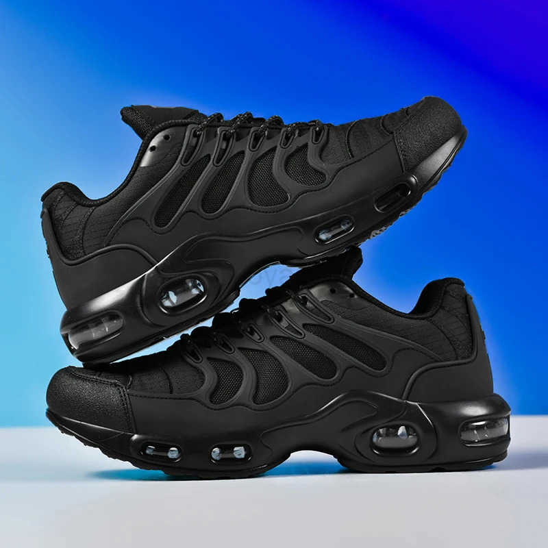 Designer Footwear Shoes Mens Air Cushion Running Sneakers Fiess Antiskid Jogging Trainers Top Grade Athletic Tennis Z250321