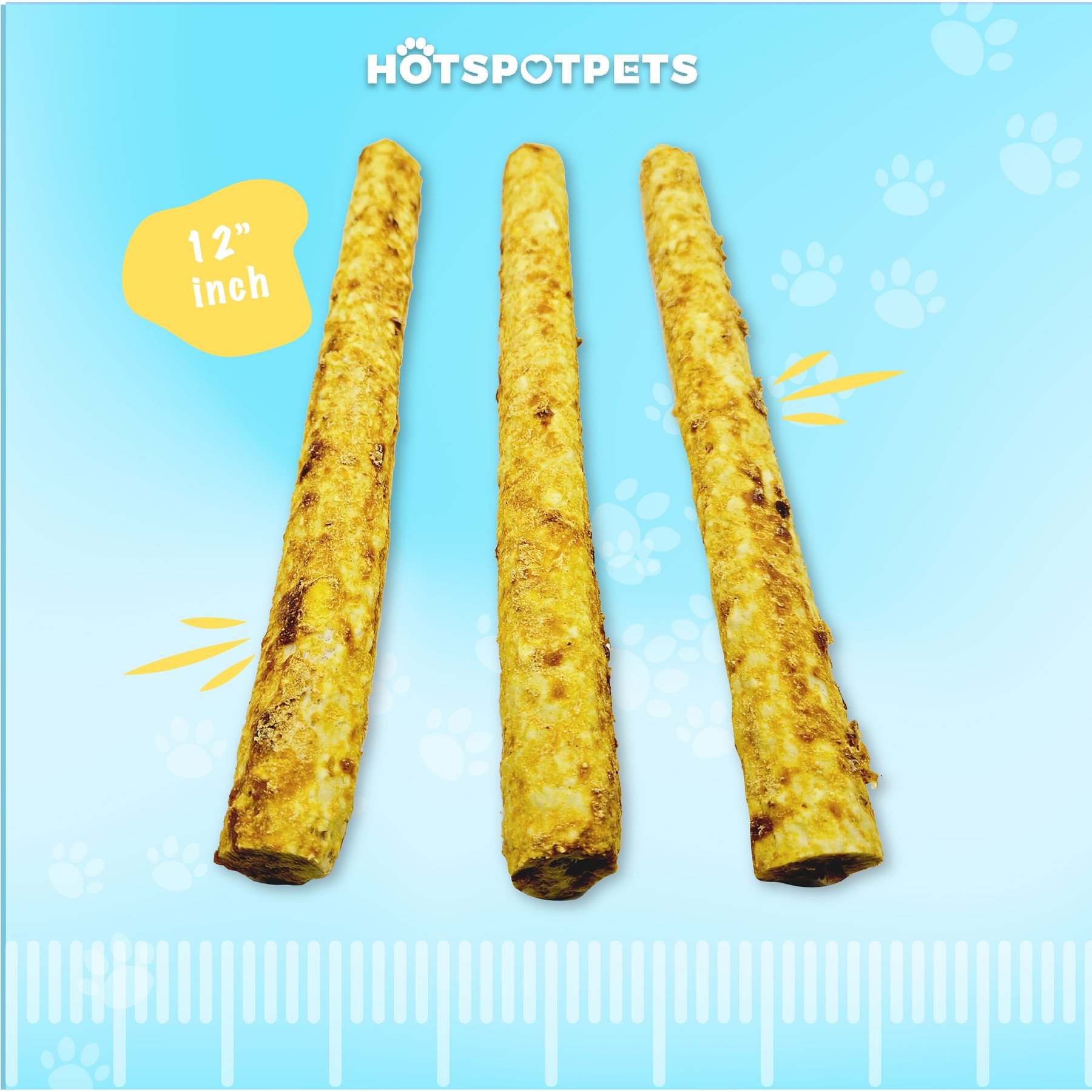 HOTSPOT PETS 12-in Chicken Crunchy Munchy Rolls Dog Treats