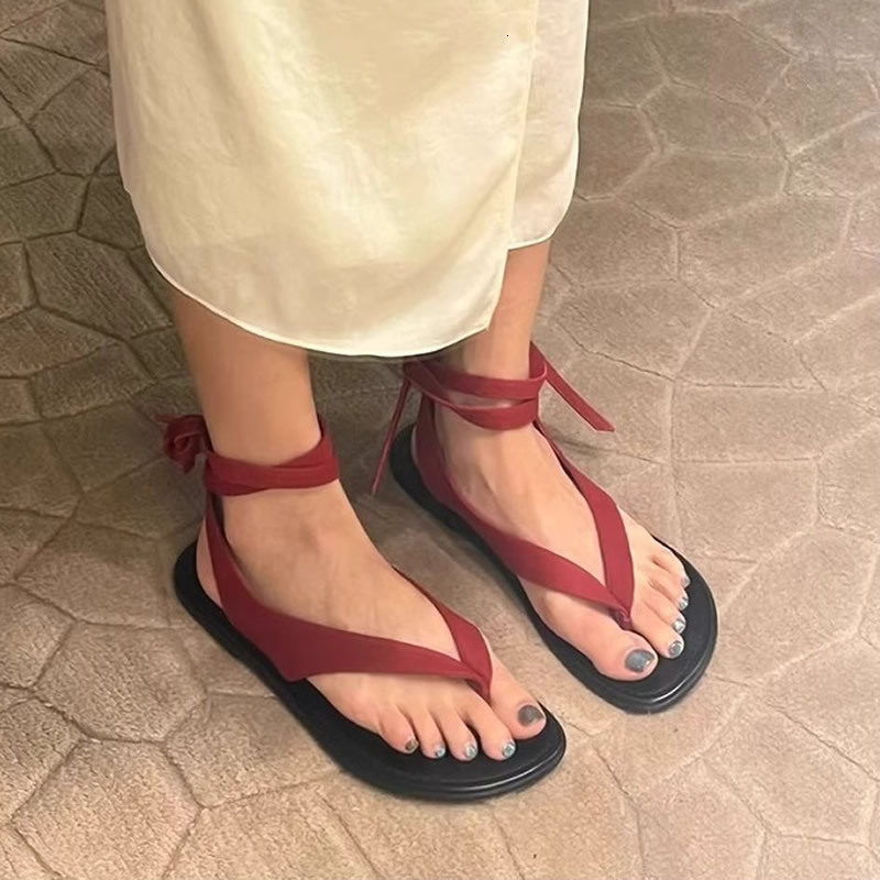 Women Flats Sandals Casual Clip Toe Summer Dress Slippers 2024 New Flip Ps Shoes Walking Beach Atos Mujer Slides
