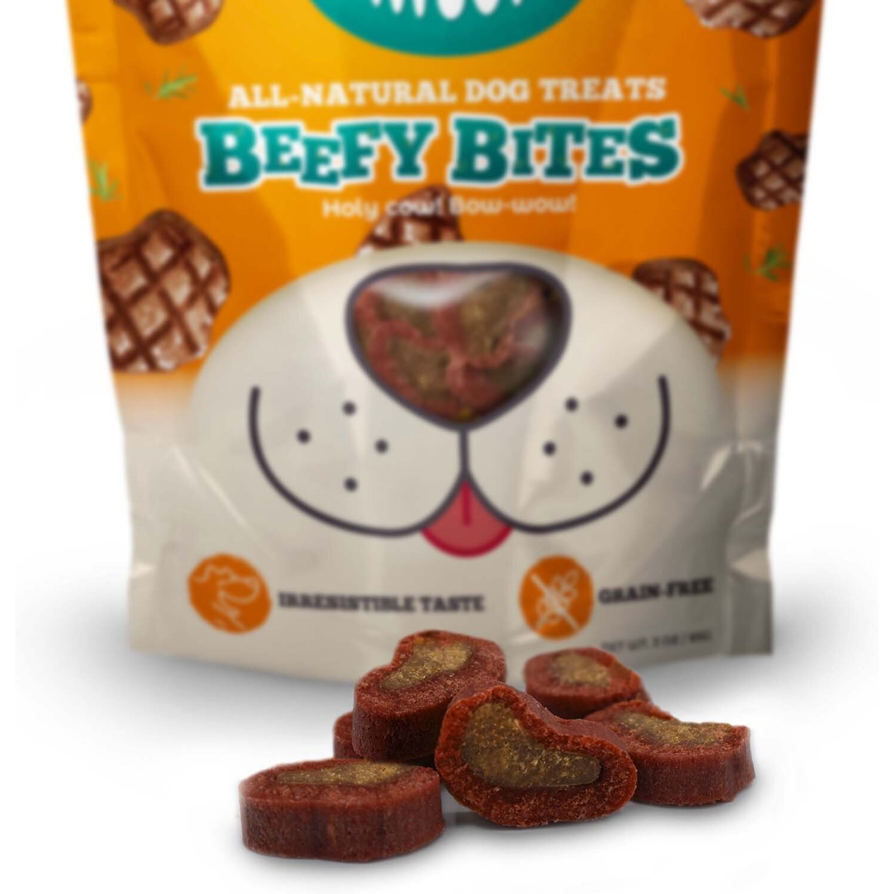 Awesome Pawsome Beefy Bites Dog Treats, 3-oz bag