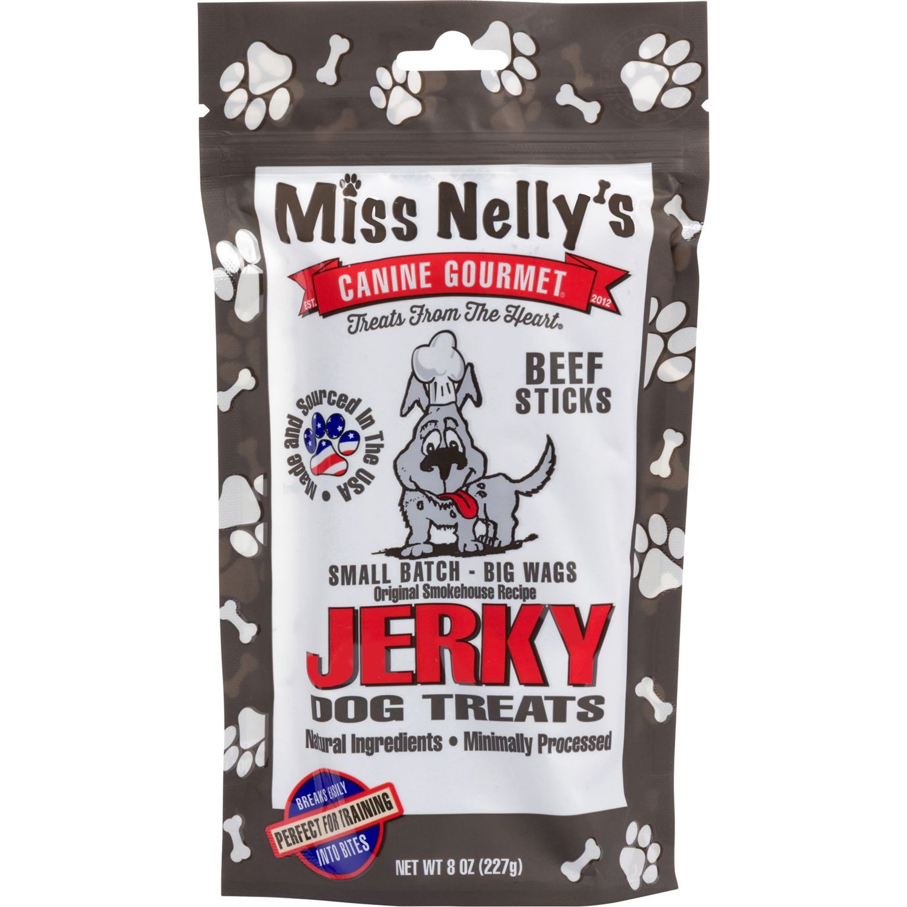 Miss Nelly's Canine Gourmet Beef Sticks Jerky Dog Treats