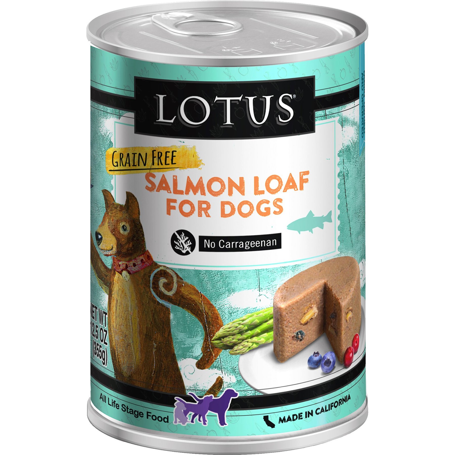 Lotus Salmon Loaf Grain-Free Canned Dog Food