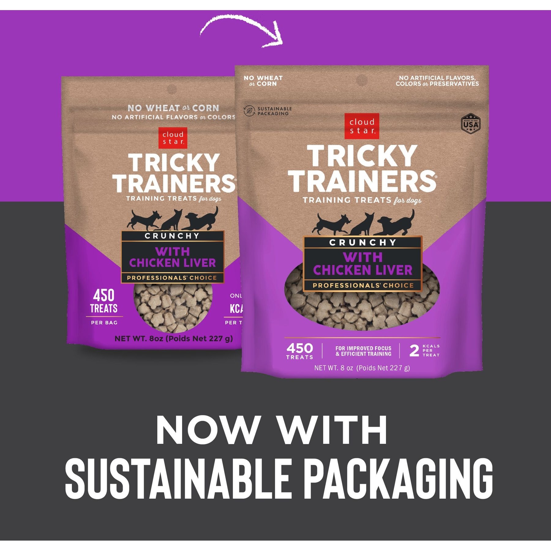 Cloud Star Crunchy Tricky Trainers Liver Flavor Dog Treats