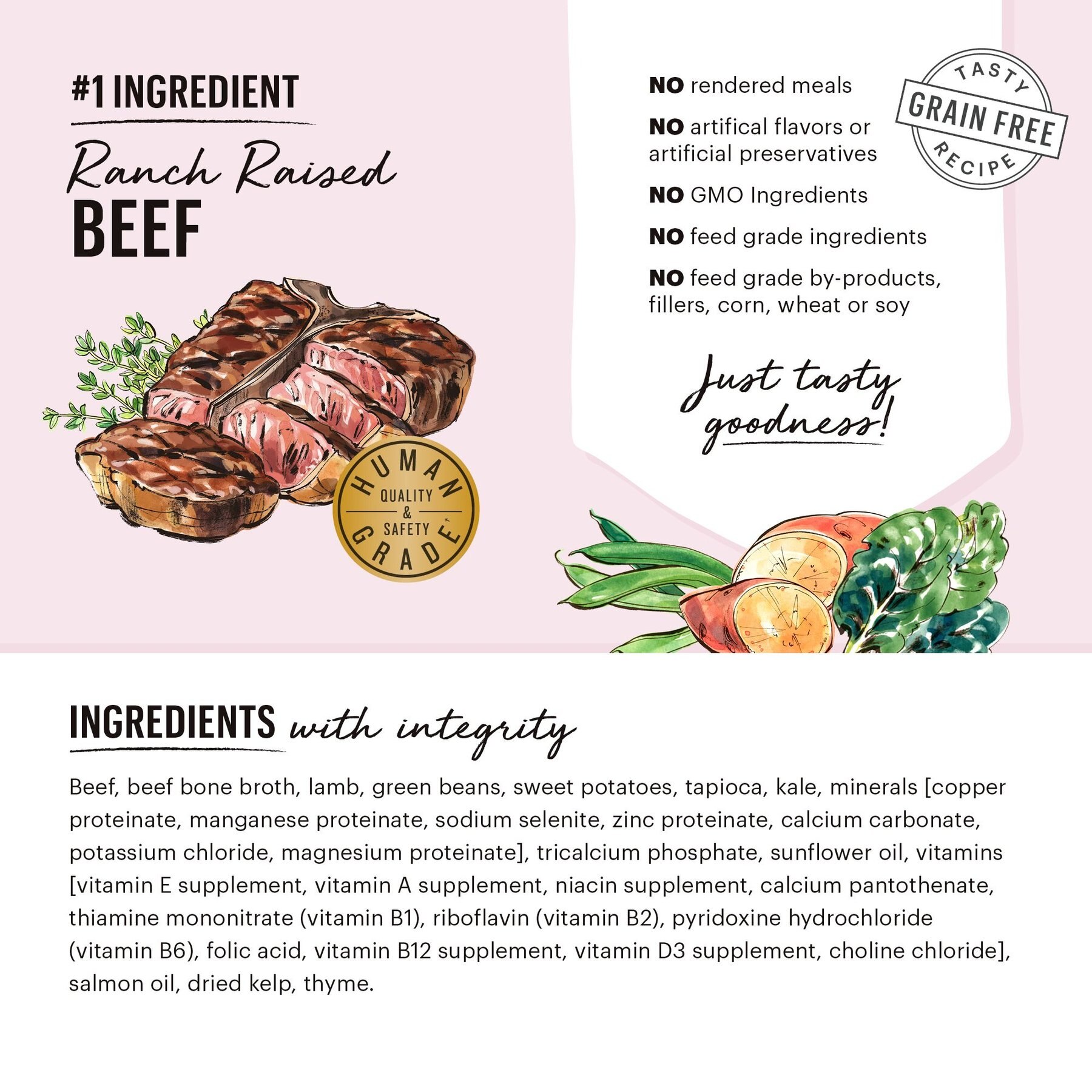 'The Honest Kitchen One Pot Stew Braised Beef & Lamb Stew with Green Beans & Sweet Potatoes Wet Dog Food, 10.5-oz bag, case of 6