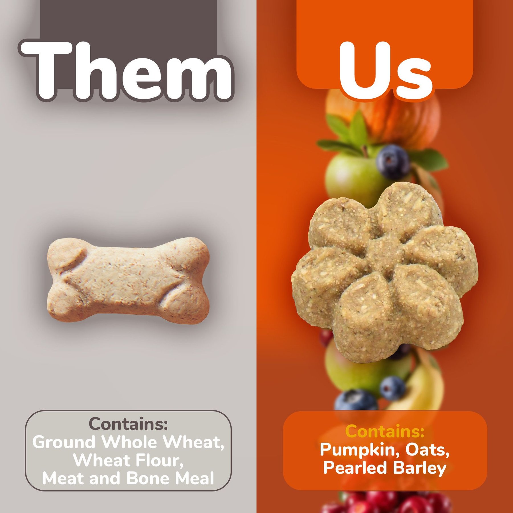Fruitables Sweet Potato & Pecan Flavor Crunchy Dog Treats