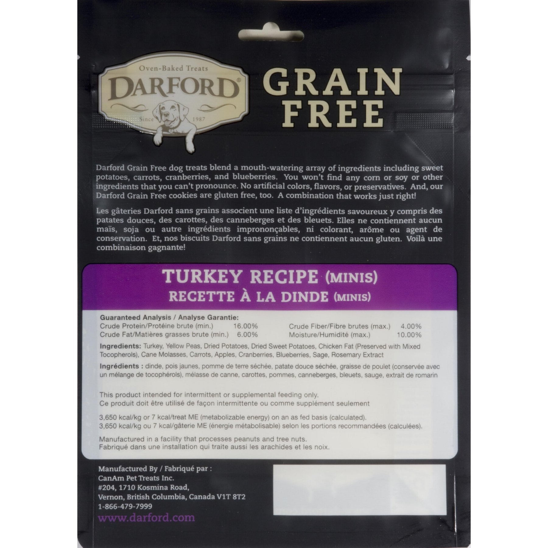 Darford Grain-Free Turkey Recipe Dog Treats
