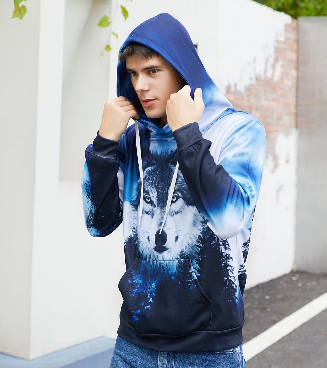 Hoodie for Mens Womens Liner Hoodies Novelty Graphic Pullover Hooded Sweatshirts Graphic Hoodies sweatshirt Fashion Graffiti nice