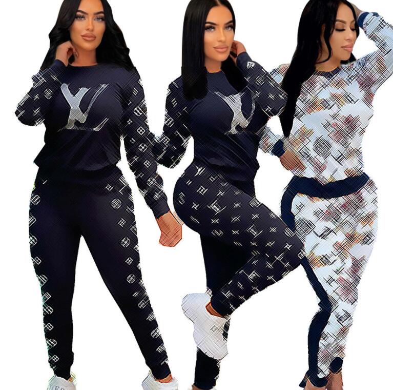 Designer Women Tracksuit Luxury pullover Long Sleeve coat Pants Sportswear 2 Piece Set Outfits Sweatsuit Women's Clothing