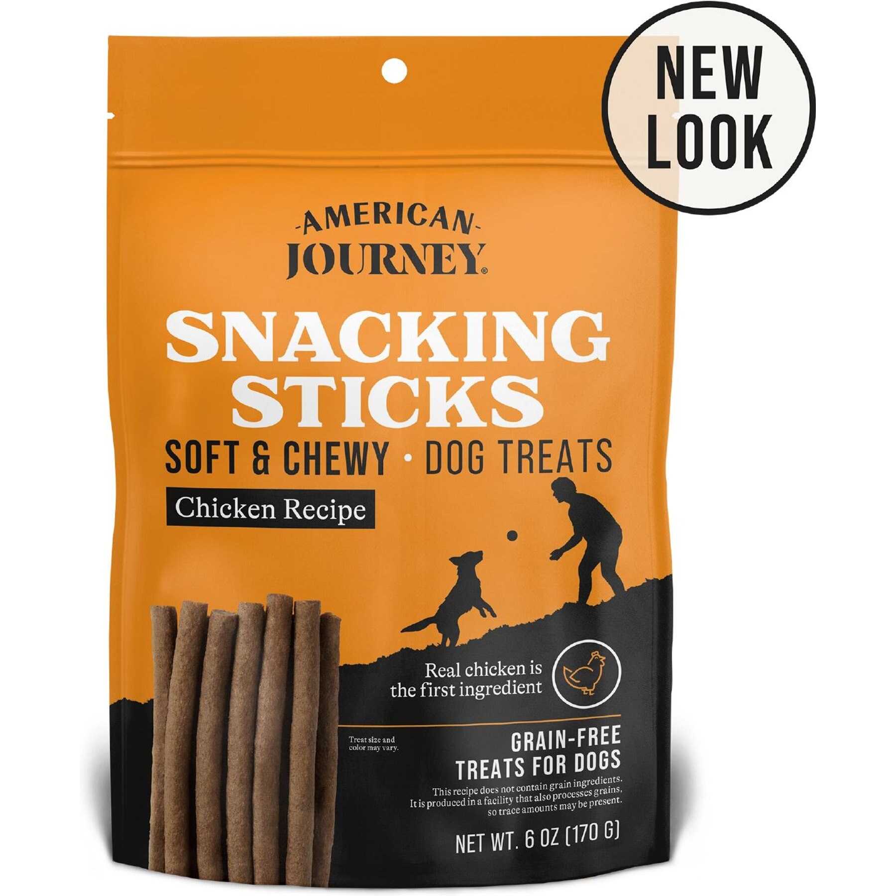 American Journey Chicken Recipe Grain-Free Soft & Chewy Snacking Sticks Dog Treats, 6-oz bag