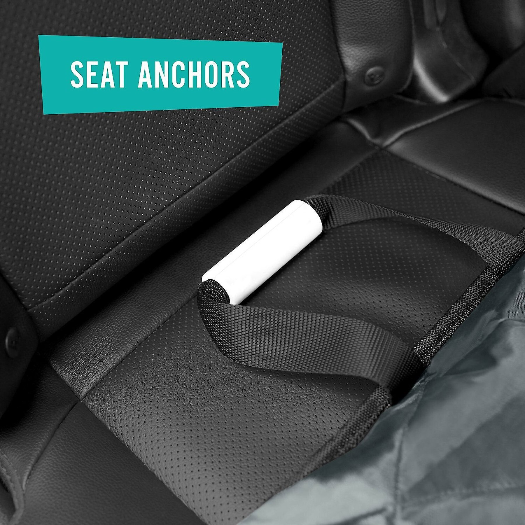 Frisco Adjustable Dog Seatbelt Tether & Frisco Quilted Water Resistant Hammock Car Seat Cover