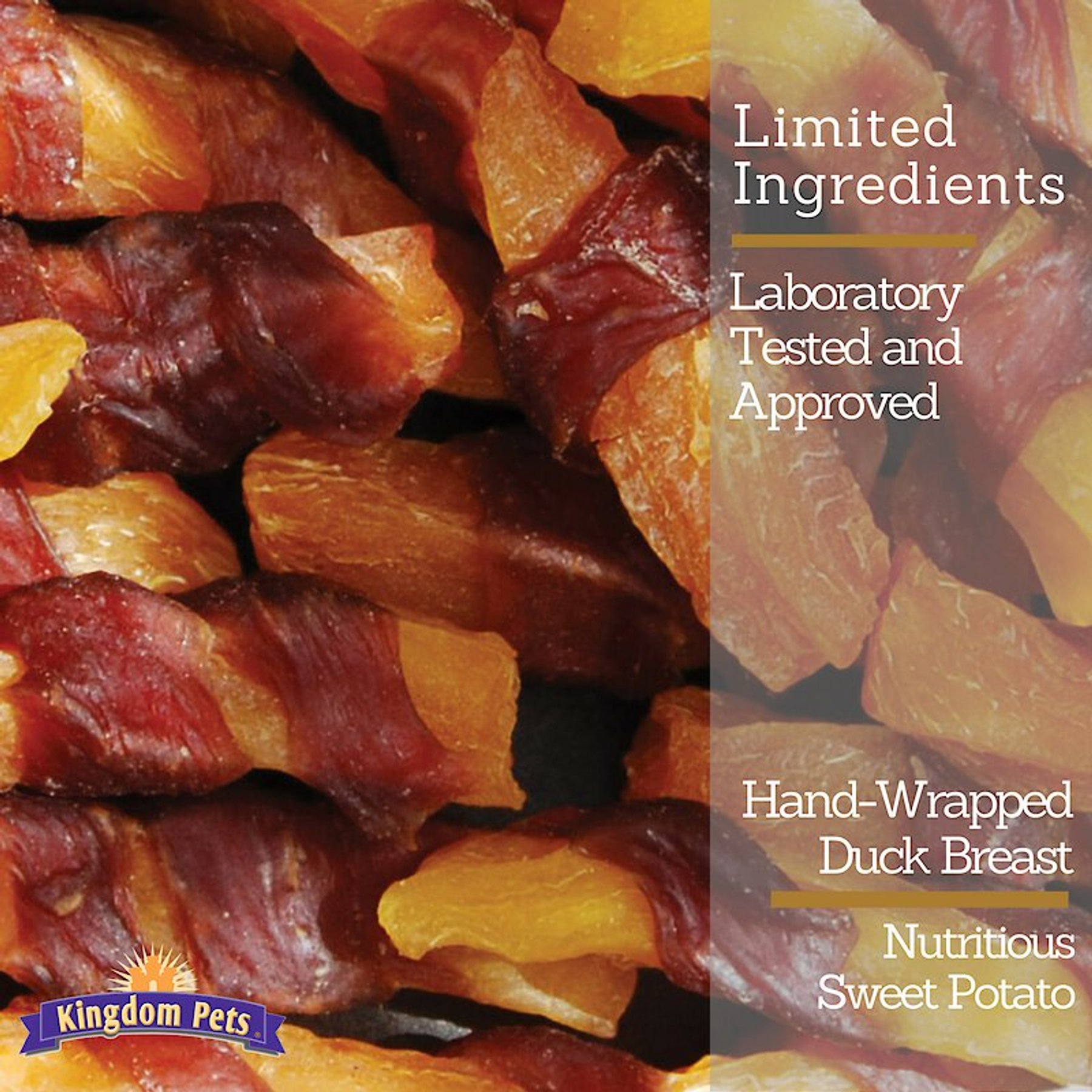Kingdom Pets Duck & Sweet Potato Jerky Twists Dog Treats