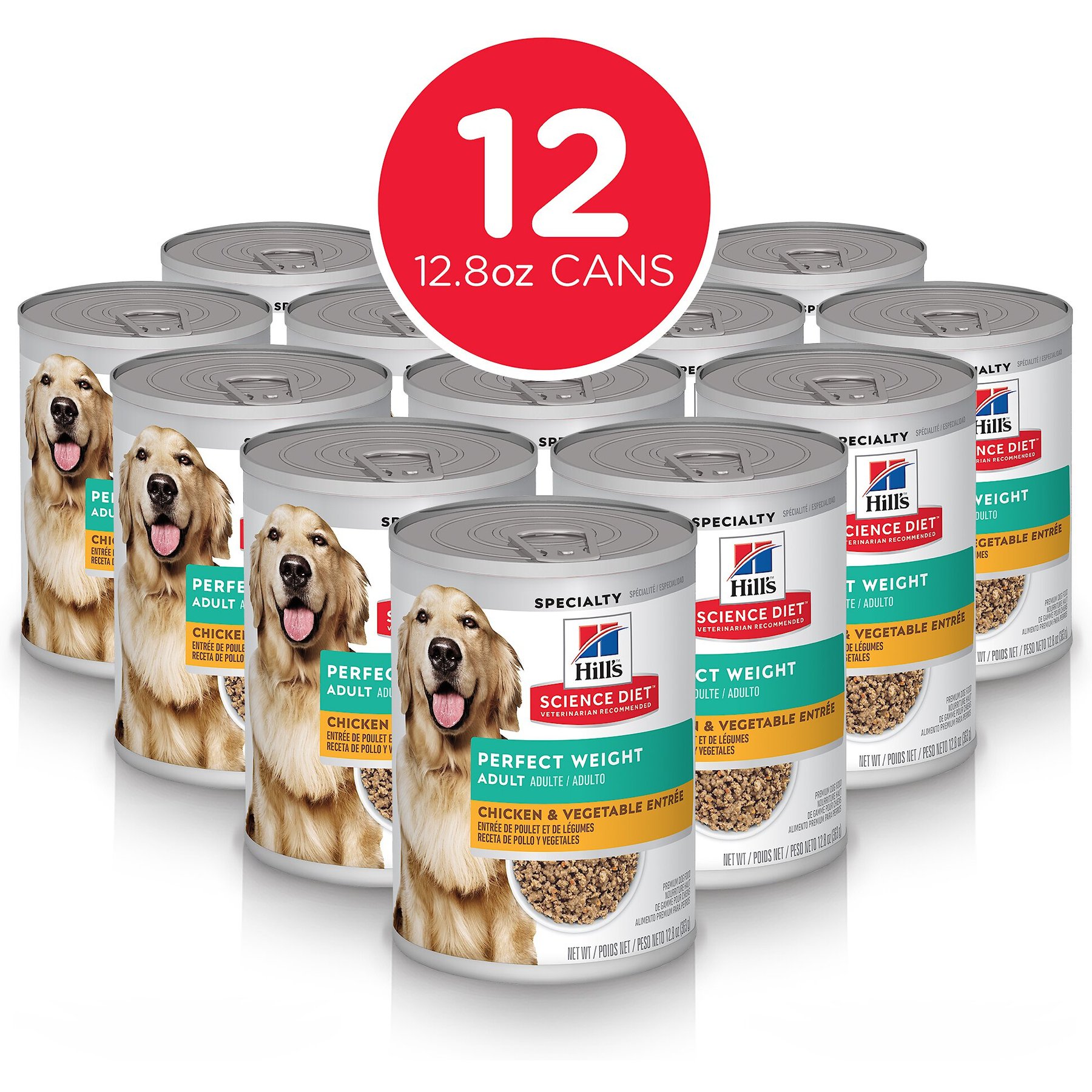 Hill's Science Diet Adult Perfect Weight Chicken & Vegetables Entree Canned Dog Food