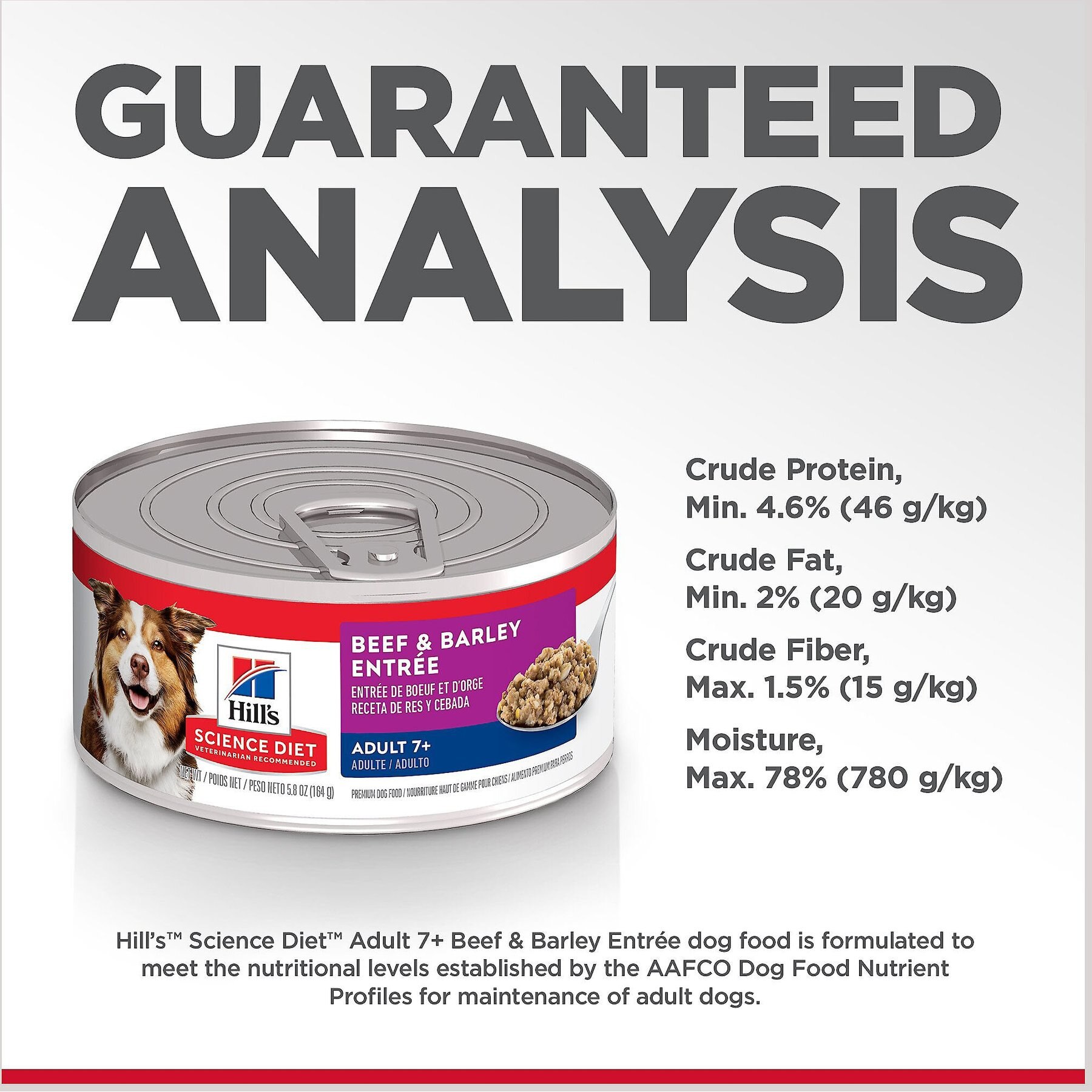Hill's Science Diet Senior Adult 7+ Beef & Barley Entree Canned Dog Food
