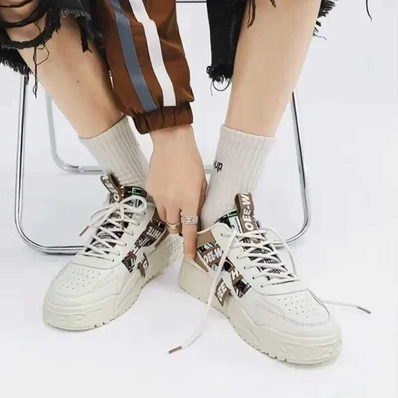 Mens Fi Shoes New Slippers Platform Casual Sports Shoes Trend Design Pahwork Mesh Mens Shoes Tenis Mascino M241120