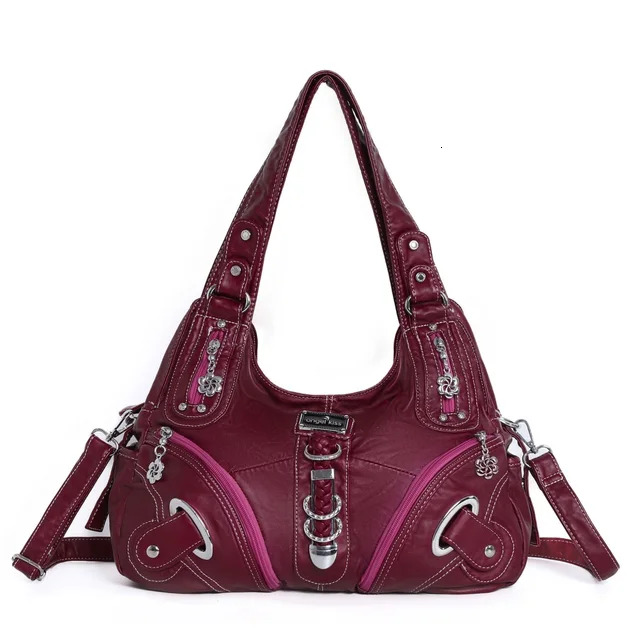Women Handbags Top-Handle Handbag Fashion Vintage Dumpg Pack Shoulder Tote Bag Hobos Large Purse PU BagVoyage